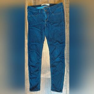 Hollister Navy Blue Denim Jeans Women's Sizr 3S